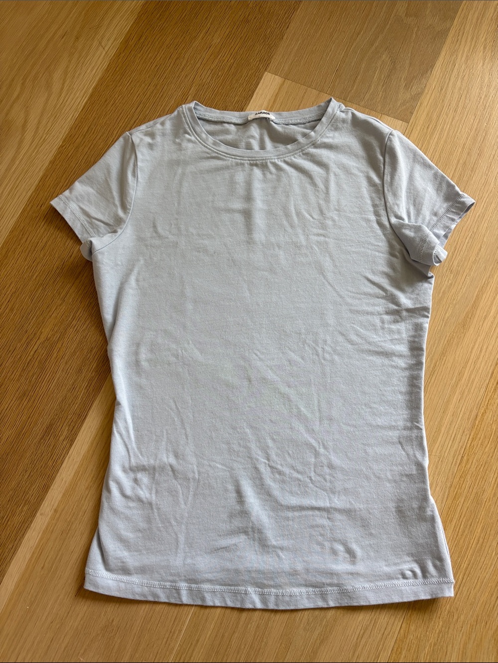 Garage Classic Crew Neck Women's Tee - Light Gray size xs